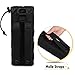 FUNANASUN Tactical Water Bottle Pouch, Drawstring Military H2O Molle Water Bottle Holder Bag Mesh Hydration Carrier Black