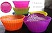 Silicone Baking Cups (Set of 12 Colorful Packs) By Chelsydale's Kitchen