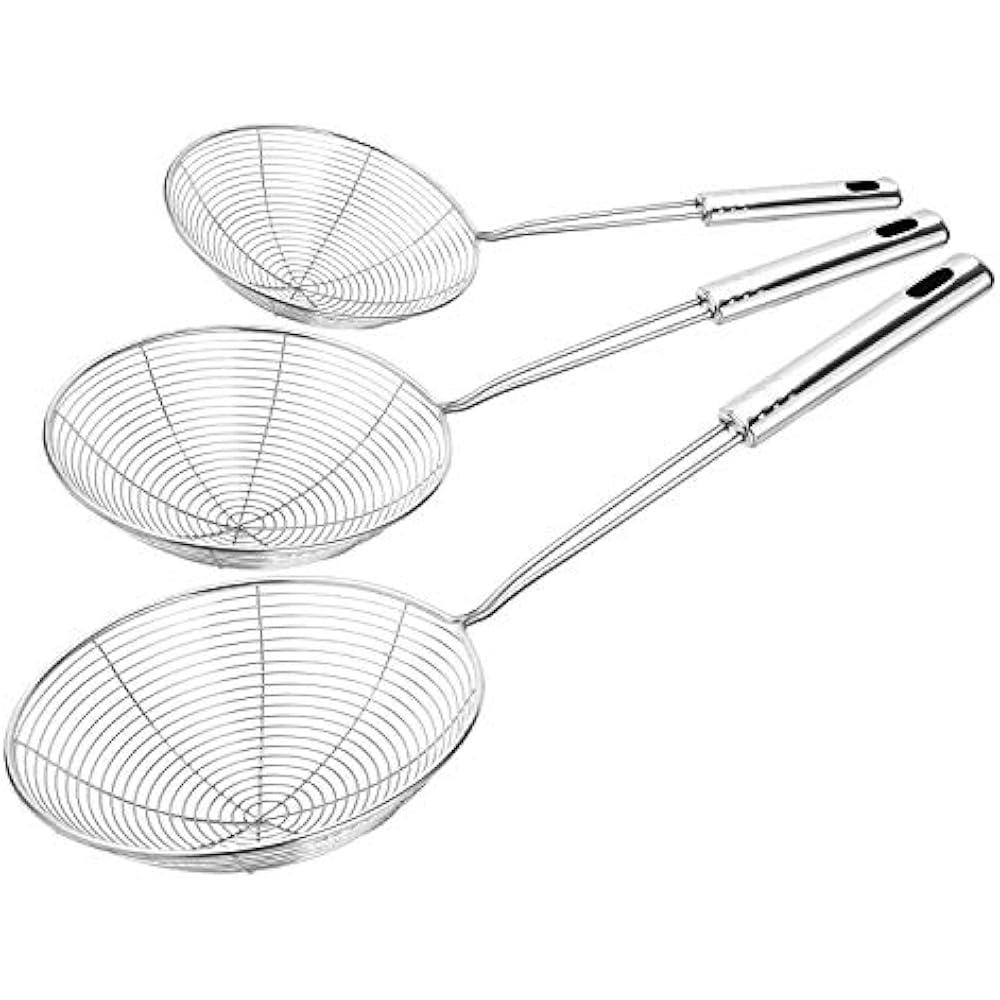 Hiware Set Of 3 Stainless Steel Skimmer Spider Strainer, 13.8 Inches, 15 & eBay