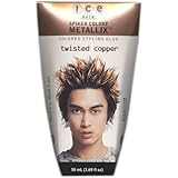 Ice Hair - Spiker Colorz Metallix Colored Styling Glue, Twisted Copper, 1.69 FL OZ