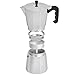 VonShef Stovetop Aluminium Espresso Maker Moka Pot, Chrome, 12 Cup