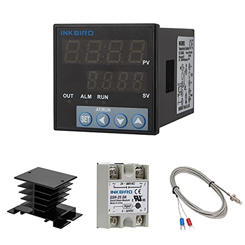 INKBIRD PID Temperature Controller Set, Comes with a 25DA Solid State ...