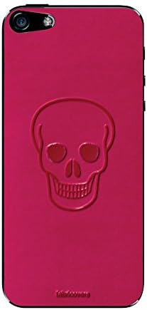ProClip USA Fabricovers Leather Phone Cover for iPhone 5/5S, Embossed Skull, Pink (429301)