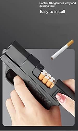 cigarette lighter alternative OSHBOT Cigarette case with Lighter Alternative Shape Lighter, shatterproof  Ordinary Cigarette case Box Holder, Gun-Shaped with Jet Torch Lighter,  refillable Butane Gas, can Hold 10 in Kenya