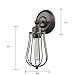 CLAXY Ecopower Light Wire Cage Wall Sconce 2 Pack Industrial Oil Rubbed Bronze Bulb Wall Light