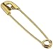 Dritz 1465 Safety Pins, Brass, Size 2 (35-Count)
