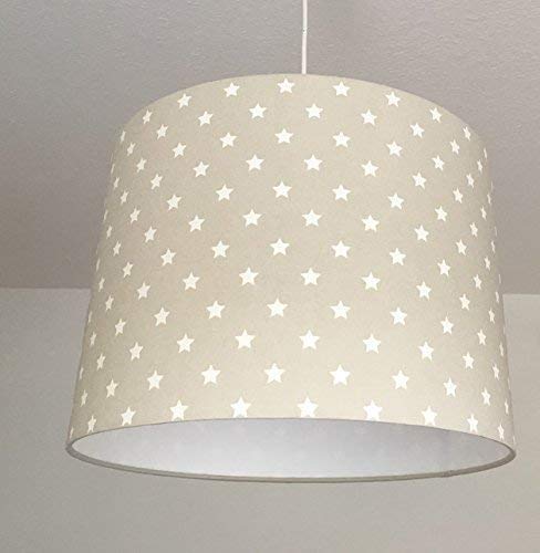 Lampenschirm Kinderzimmer Kinderzimmerlampe Sterne Beige Amazon De Handmade