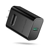 Quick Charge 3.0 Wall Charger, RAVPower 24W QC Fast USB Charger Adapter Compatible for Qi Wireless Charger, Galaxy S9 S8 Edge Plus, Note 8 7 and iPhone Xs XS XR X 8 Plus, iPad and More