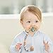 Silicone Pacifier Clip,Baby Boy Teething Beads Pacifier Holder Binky Clip for Teething Toy, Teethers, Soothie, Mam Pacifier Bibs