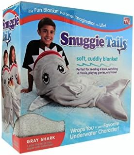 Snuggie Tails for Kids, Grey Shark