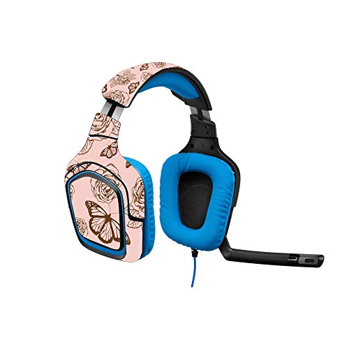 MightySkins Skin Compatible with Logitech G430 Gaming Headset - Butterfly Garde…