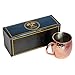 Mulenir Moscow Mule Mugs - Pair of Copper Mugs Styled with a Hammered Finish - Welded Handles - Lined with Food Safe Stainless Steel- Includes Mule Recipe Book - Great Gift for Weddings and Holidays