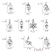 10 Pcs Christmas Pearl Bead Cage Pendant - Essential Oil Diffuser Charms for Choker Necklace Bracelet Earrings Jewelry Making
