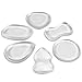 Silicone Makeup Sponge, ESARORA Clear Silicone Foundation6 pcsZero Makeup Waste New Shape More Useful