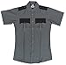 First Class 100% Polyester Two Tone Short Sleeve Men's Uniform Shirt