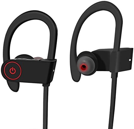 Sports Wireless Bluetooth Headphones,Crawl Running Sweatproof Wireless Headset Stereo Bass In-ear Earbuds, Ergonomic Earhook, 8 Hrs Play time with Mic for iPhone 7/7 Plus and Android Smartphones
