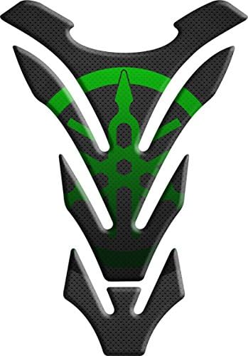 Motorbike Tank Pad Protector Motorcycle Scratch Pad compatible 'Yamaha black and green ''