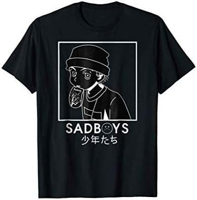 Sad Boys Japanese Sad Face Yung Lean Aesthetic T Shirt