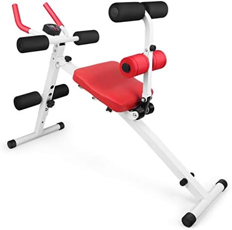 Core&Abdominal Trainers Abdominal Workout Machine,Whole Body Workout Equipment for Leg,Thighs,Buttocks,Rodeo,Height Adjustable Sit-up Exerciser Home Ab Trainer with LCD Display