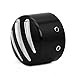 Amazicha Black Front Axle Nut Cover Axle Caps for Harley Softail Electra Road Glides Sportster