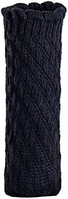 32 pcs Chair Leg Socks Knitted Furniture Socks - Chair,Floor Protectors for Avoid Scratches - Furniture Pads for Moving Easily and Reduce Noise (Black-Pineapple Shaped Stripe Design)