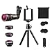 KeeKit Phone Camera Kit, 4 in 1 Lens for iPhone, 12X Telephoto Lens + 198° Fisheye + 15X Macro Lens + 0.63X Wide Angle with Phone Holder for iPhone X/ 8/ 8 Plus/ 7, Samsung & Smartphones