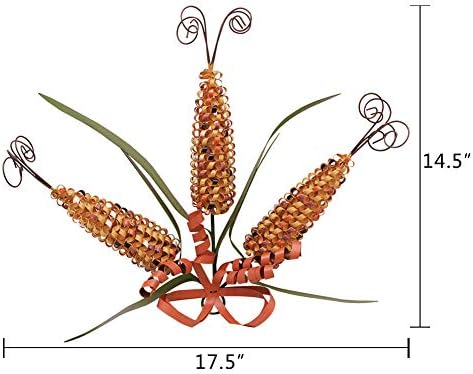 Steel Corn Fall Hanging Decor Ornamental Entrance Door Decor Indoor Out of doors Autumn Residence Decor Harvest Thanksgiving Ornament