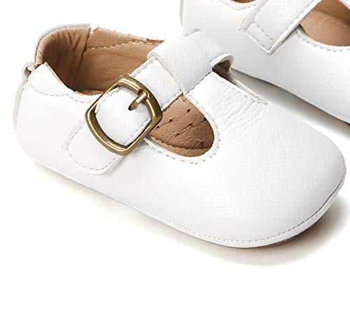 image for THEE BRON Infant Toddler Baby Soft Sole Leather Shoes for Girls Boys W