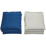 Weather Resistant Cornhole Bags (Set of 8) by SC Cornhole (Royal Blue/Grey)