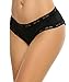 Avidlove Panties for Women Plus Size Lace Thongs Bow Cheeky Panty Black M