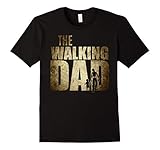 Mens Dad Gifts for Christmas, Walking Dad Shirt, Funny Dad Shirts XL Black