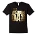 Men's Walking Dad T-shirt Gift Father's Day  XL Black