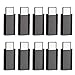 Look tool Typectousb 10 x USB 3.1 Type-C Male to Micro USB Female Converter USB-C Adapter Type, Compatible for Nokia N1 Tablet, Chrome book Pixel 2015, Msi Gaming Notebooks and 12