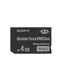 Tarjeta de memoria Sony Memory Stick PRO Duo (Mark 2) 4 GB 4 GB 4 Gig para cámara digital Sony Cybershot Cyber-shot Alpha Series