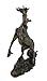 Bronzed Rearing Unicorn Statue