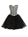 GRACE KARIN® Sequined Short Organza Cocktail Prom Dress CL3520 (Multi-Colored)