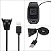 Xberstar Portable Charging Stand Dock Cradle Charger Cable for Tomtom Spark Cardio/Tomtom Spark Cardio + Music/Spark 3 CardioGPS Fitness Watch