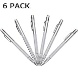 IMT Tungsten Carbide Tip Scriber 6 Pack, Aluminium Etching Engraving Pen with Clip and Magnet for Glass/Ceramics/Metal Sheet
