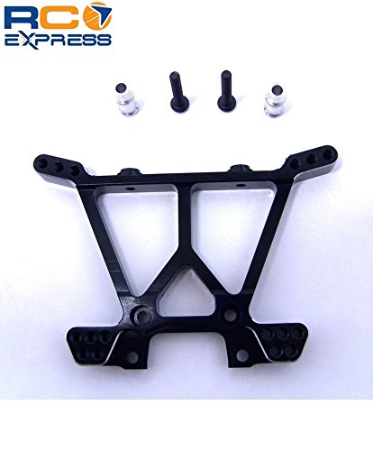Hot Racing SLF3001 Black Aluminum Rear Shock Tower for the Traxxas Slash 4x4, Stampede