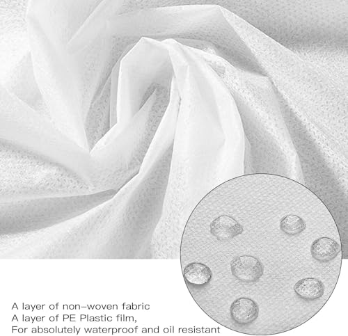 Disposable Airplane Seat Covers, Non-Woven Fabric Public Seat Protective Wrap with Handrail Cover, Portable Seat Covers for Travel, Train, Bus, Car, Airplane, Movie Theatre - 6Pcs