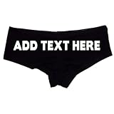Create Your Own Personalized ADD Your OWN Text Customizable Women's Boyshort Sexy Panties