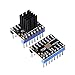 Kingprint TMC2208 V2.1 Stepper Damper with Heat Sink Driver, Replacement Damper for A4988 DRV8825 for 3D Printer (4 Pieces)