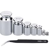 Gram Calibration Weight 1g 2g 5g 10g 20g 50g 100g Scale Calibration Weight Set for Digital Scale Balance and 1 Piece Calibration Weight Tweezer
