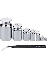 hestya gramo peso de calibración 1 G 2 G 5 G 10 G 20 G 50 G 100 G escala juego de pesas de calibración para báscula Digital equilibrio y 1 pieza pinzas de peso de calibración