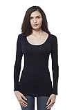 Plain Casual Scoop Neck Long Sleeve Top