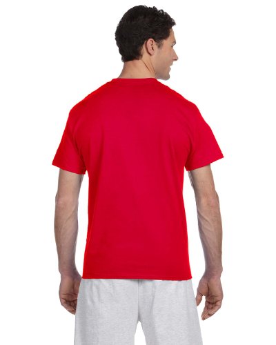 Champion T525c Champion Short Sleeve Tagless T-Shirt T525C Red Large