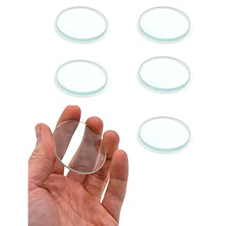 6pc Optical Lens Set, 2″ – 200mm, 300mm, 500mm Focal Lengths – 3 Double Convex & 3 Double Concave, 2″ (50mm) Diameter Lenses – Optically True Glass – Ground, Beveled Edges – Eisco Labs