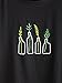 SheIn Women's Casual Cute Graphic Crew Neck Tops Short Sleeve Tees Large Black