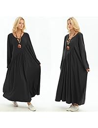 Anysize Y66 - Bolsillos laterales con costura de lino y algodón para 4 estaciones, talla grande