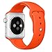 Sunfeiorts Silicone Bracelet Strap Band For Apple Watch 38mm 42mm (Orange, 38mm)